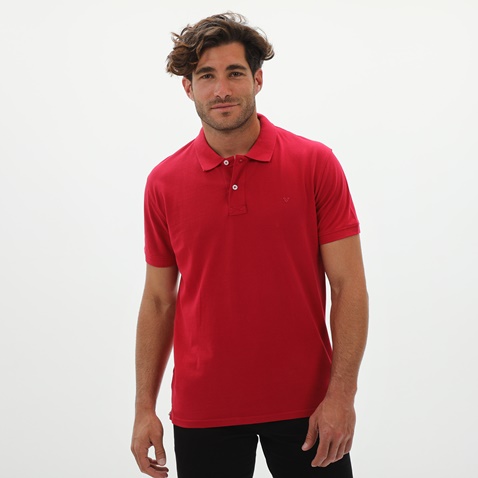 VAN HIPSTER-Ανδρική polo μπλούζα VAN HIPSTER 72250 κόκκινη