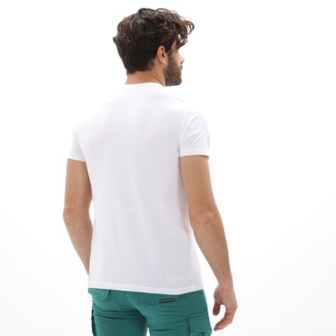 VAN HIPSTER-Ανδρικό t-shirt VAN HIPSTER 72000 λευκό