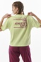 BODY ACTION-Γυναικείο oversized t-shirt BODY ACTION 051317-01 πράσινο