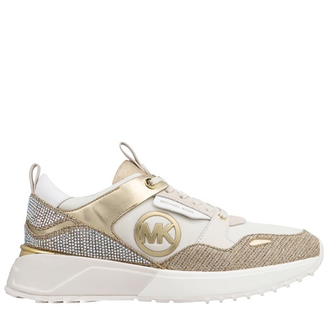 MICHAEL KORS-Γυναικεία sneakers MICHAEL KORS 43F2THFS3D THEO εκρού χρυσό