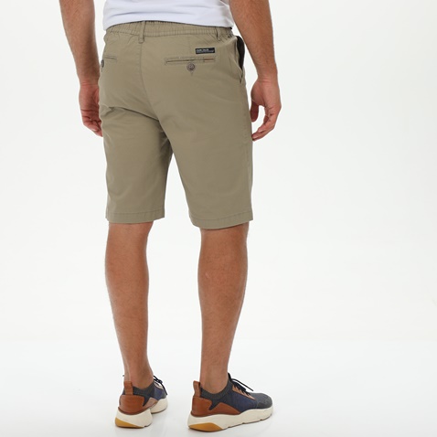 FRANK TAILOR-Ανδρική chino βερμούδα FRANK TAILOR 121-35-0002 μπεζ