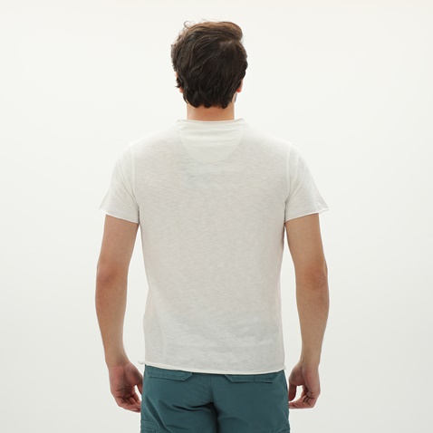 BATTERY-Ανδρικό t-shirt BATTERY 21241012 λευκό