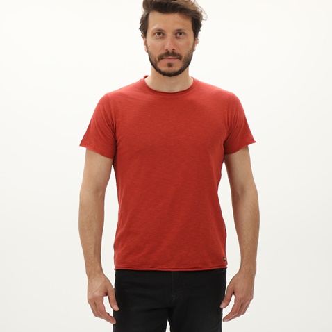 BATTERY-Ανδρικό t-shirt BATTERY 21241012 κόκκινη