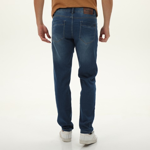 BATTERY-Ανδρικό jean παντελόνι BATTERY 01241001 μπλε