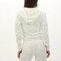 SUGARFREE-Γυναικεία πετσετέ ζακέτα SUGARFREE 23813033 λευκή