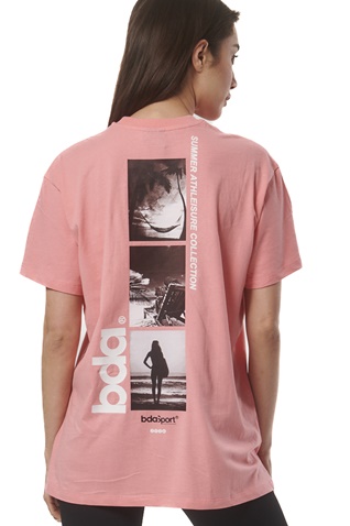 BODY ACTION-Γυναικείο t-shirt BODY ACTION 051425-01 ροζ