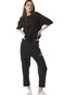 BODY ACTION-Γυναικείο cropped παντελόνι φόρμας BODY ACTION 021433-01 μαύρο