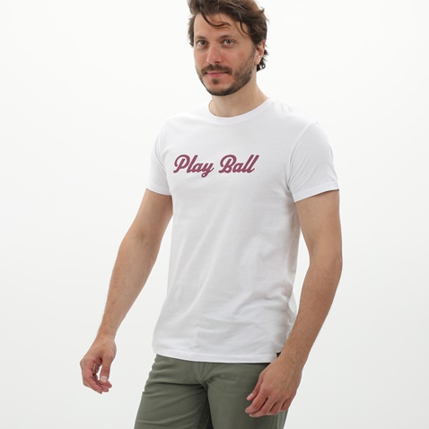VAN HIPSTER-Ανδρικό t-shirt VAN HIPSTER 72122 λευκό