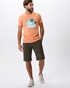 VAN HIPSTER-Ανδρικό t-shirt VAN HIPSTER 72164 πορτοκαλί