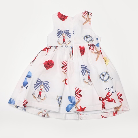 Balloon Chic-Παιδικό φόρεμα Balloon Chic 231F0296b λευκό (απο 4 εως 6 ετών)