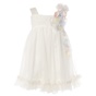 Balloon Chic-Παιδικό φόρεμα Balloon Chic 4AF0209b λευκό (απο 18 εως 24 μηνών)