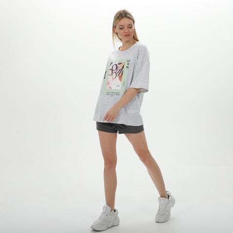 BODYTALK-Γυναικείο t-shirt BODYTALK 1231-905928-01 γκρι