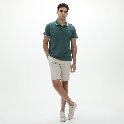 MARTIN & CO-Ανδρική chino βερμούδα MARTIN & CO 124-35-0322 εκρού