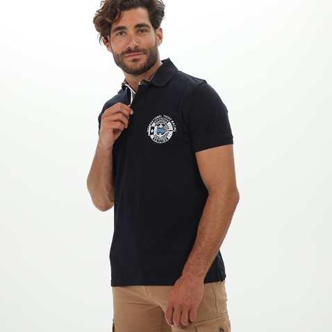 DORS-Ανδρική polo μπλούζα DORS 1132011.C02 μπλε