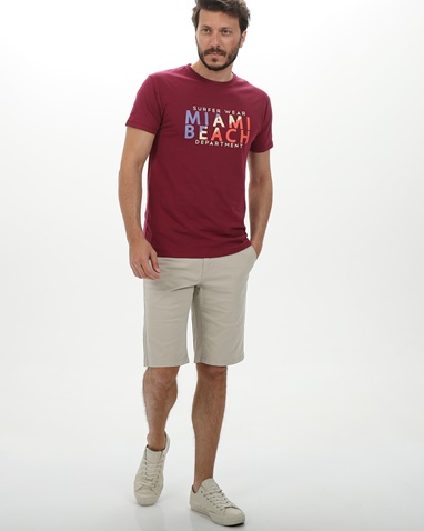 VAN HIPSTER-Ανδρική chino βερμούδα VAN HIPSTER 72249 μπεζ