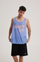 BLUE HUNTER-Ανδρική αμάνικη μπλούζα BLUE HUNTER 001020209 JERSEY TANK μπλε