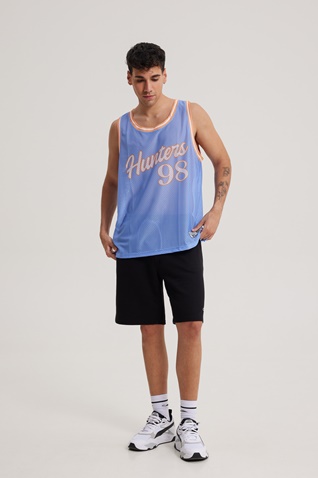 BLUE HUNTER-Ανδρική αμάνικη μπλούζα BLUE HUNTER 001020209 JERSEY TANK μπλε