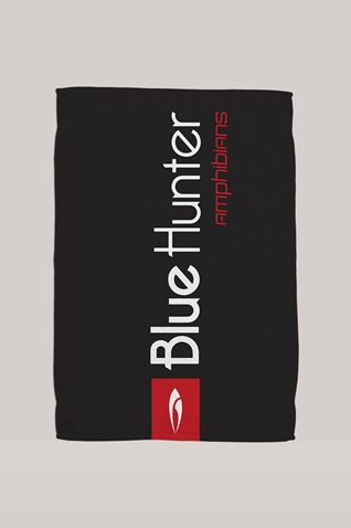 BLUE HUNTER-Πετσέτα παραλίας BLUE HUNTER 003450100 TOWEL D.FLOWERS μαύρη floral