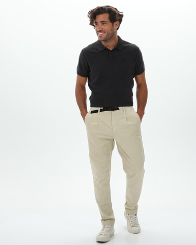 STAFF JEANS-Ανδρικό chino παντελόνι STAFF JEANS 5-673.086.9.047 Culton μπεζ