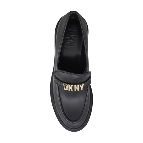 DKNY JEANS-Γυναικεία ψηλά loafers DKNY K3375421 ZONA μαύρα