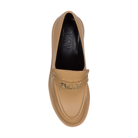 DKNY JEANS-Γυναικεία ψηλά loafers DKNY K3375421 ZONA καφέ