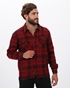 VAN HIPSTER-Ανδρικό overshirt πουκάμισο VAN HIPSTER 72144 κόκκινο μαύρο καρό