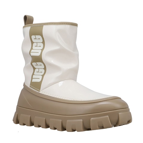 UGG AUSTRALIA-Γυναικείες γαλότσες UGG 1144059 Classic Brellah Mini εκρού λαδί