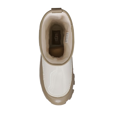 UGG AUSTRALIA-Γυναικείες γαλότσες UGG 1144059 Classic Brellah Mini εκρού λαδί