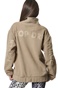 BODY ACTION-Γυναικείο oversized sherpa φούτερ BODY ACTION 061436-01 μπεζ