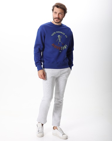 BLUE HUNTER-Unisex φούτερ μπλούζα BLUE HUNTER 113111030 μπλε