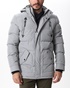 VAN HIPSTER-Ανδρικό παρκά puffer μπουφάν VAN HIPSTER 72092 γκρι