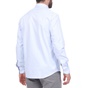 NAVY & GREEN-Ανδρικό πουκάμισο NAVY & GREEN COMFORT FIT λευκό μπλε