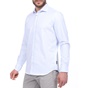 NAVY & GREEN-Ανδρικό πουκάμισο NAVY & GREEN COMFORT FIT μπλε λευκό
