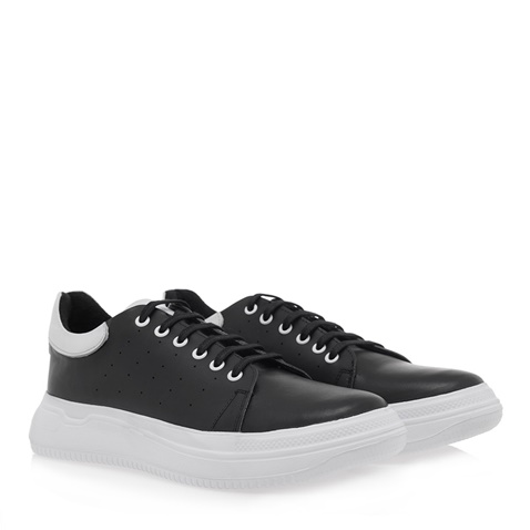 WEPSS-Ανδρικά παπούτσια sneakers WEPSS O507U2202 μαύρα λευκά