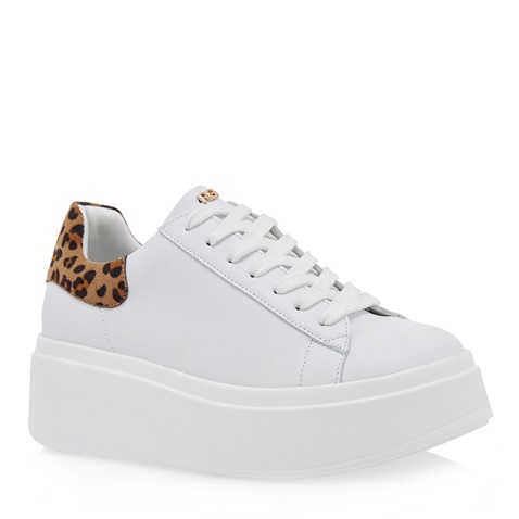 RENATO GARINI-Γυναικεία παπούτσια sneakers RENATO GARINI O119R1213 λευκά leopard