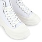 RENATO GARINI-Γυναικεία υφασμάτινα sneakers μποτάκια RENATO GARINI O303R2383 λευκά