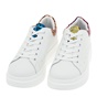 RENATO GARINI-Γυναικεία παπούτσια sneakers RENATO GARINI O119R1012 λευκά πολύχρωμα snakeskin