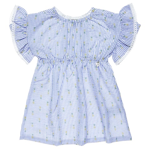 ALOUETTE-Παιδικό φόρεμα ALOUETTE ριγέ μπλε λευκό