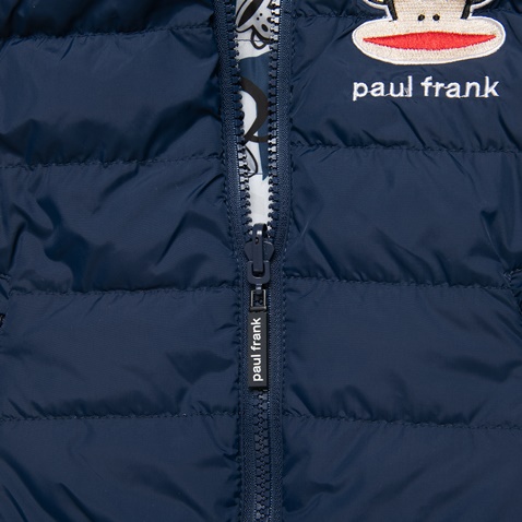PAUL FRANK-Παιδικό γιλέκο -μπουφάν  PAUL FRANK διπλής όψης μπλε
