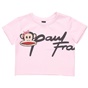 PAUL FRANK-Παιδική cropped μπλούζα PAUL FRANK ροζ