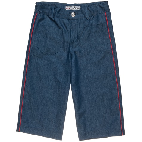 ALOUETTE-Παιδικό cropped jean παντελόνι ALOUETTE μπλε κόκκινο