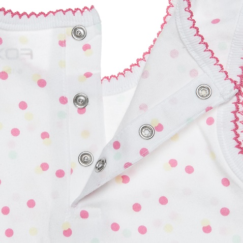 ALOUETTE-Βρεφικό σετ από μπλούζα σορτς και φορμάκι ALOUETTE ροζ λευκό μπλε