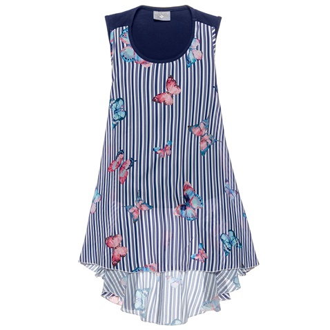 ALOUETTE-Παιδικό αμάνικο φόρεμα ALOUETTE ριγέ 