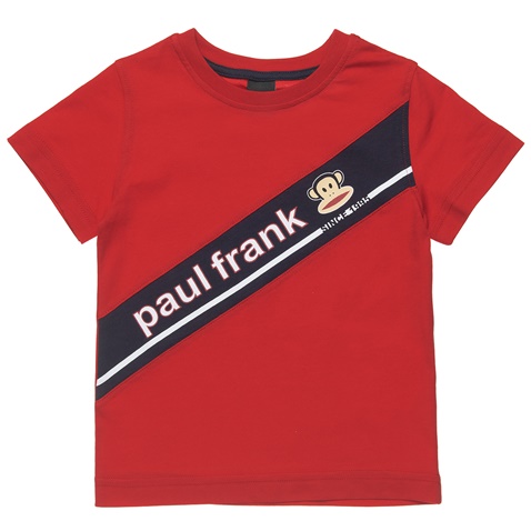 PAUL FRANK-Παιδική κοντομάνικη μπλούζα PAUL FRANK κόκκινη