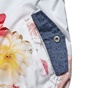 ALOUETTE-Παιδικό ελαφρύ μπουφάν διπλής όψης ALOUETTE μπλε λευκό floral