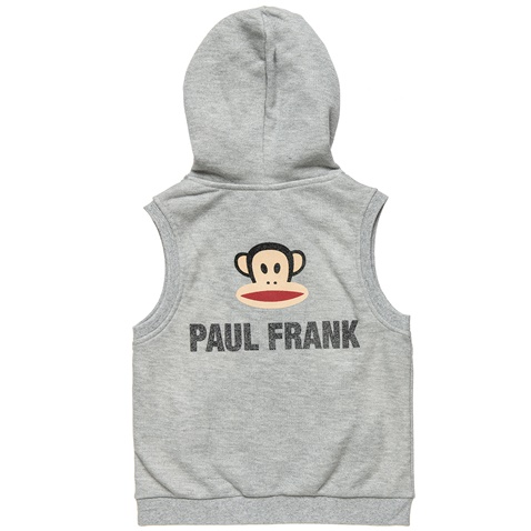 PAUL FRANK-Παιδικό φούτερ γιλέκο PAUL FRANK γκρι