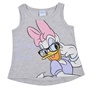 DISNEY-Παιδικό σετ από αμάνικη μπλούζα και κολάν Disney Daisy Duck γκρι μοβ