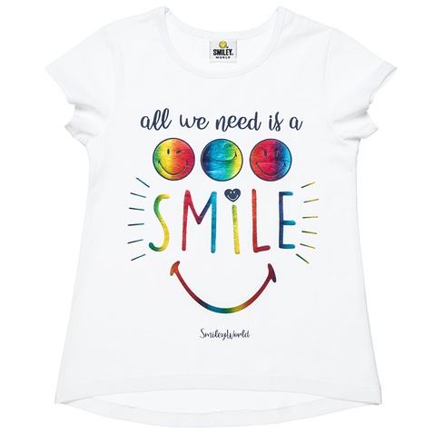 SMILEY-Παιδική μπλούζα SMILEY 00151866 λευκή