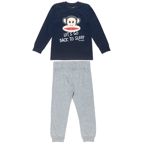 PAUL FRANK-Παιδικό σετ πιτζάμας από μπλούζα και παντελόνι Paul Frank μπλε γκρι