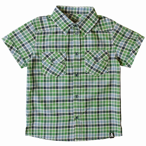 ALOUETTE-Παιδικό πουκάμισο ALOUETTE πράσινο καρό